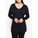 Туника V NECK KNITTED TUNIC WITH TIE BACK Lost Ink Curve артикул LO030EWKIW27 распродажа