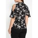 Блуза COLD SHOULDER TOP IN MIX PRINT Lost Ink Curve артикул LO030EWKLM30 распродажа