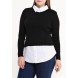 Джемпер 2 IN 1 JUMPER Lost Ink Curve модель LO030EWLIS40