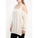 Джемпер COLD SHOULDER LONGLINE JUMPER Lost Ink Curve модель LO030EWLQM59 купить cо скидкой