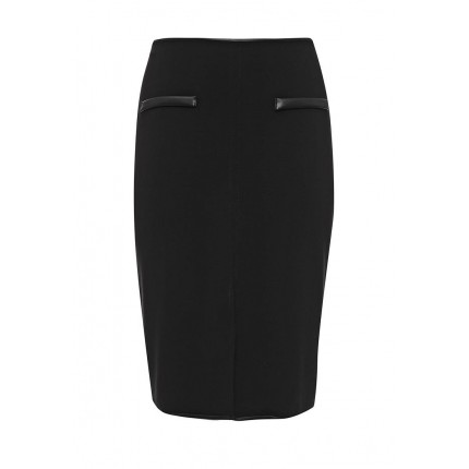 Юбка Pencil Skirt in Ponte with PU pockets Lost Ink Curve модель LO030EWLUW46 распродажа