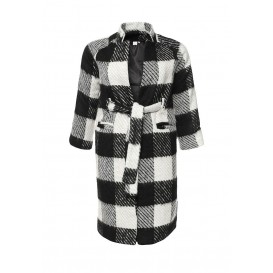 Пальто BELTED COAT IN CHECK Lost Ink Curve