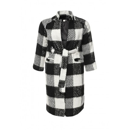 Пальто BELTED COAT IN CHECK Lost Ink Curve модель LO030EWNMH60 фото товара