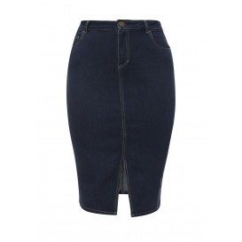 Юбка джинсовая PENCIL SKIRT IN DENIM WITH SPLIT Lost Ink Curve