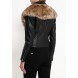 Куртка кожаная River Island артикул RI004EWKVY50 купить cо скидкой