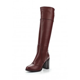 Сапоги ROUND TOE BROGUE KNEE HIGH BOOT OXBLOOD LOST INK