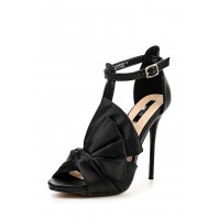 Туфли OVERSIZED BOW DETAILED HEELED SANDAL BLACK LOST INK