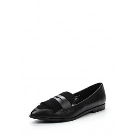 Лоферы BERLY FRINGED FLAT LOAFER - BLACK LOST INK модель LO019AWGBF05