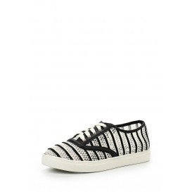 Кеды SUMMER STRIPE MESH PLIMSOLL - BLACK-WHITE LOST INK