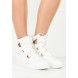 Кеды STRAYY LACE UP CUT OUT HI TOP - WHITE LOST INK модель LO019AWGIS98 cо скидкой