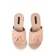 Сабо NANCY JUTE WRAP FRINGED FLAT SANDAL NUDE LOST INK артикул LO019AWGIT01 купить cо скидкой