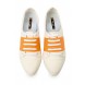 Кроссовки STARLA LACE UP ALMOND TOE PLIMSOLL - WHITE/ ORANGE LOST INK артикул LO019AWGIT19 фото товара