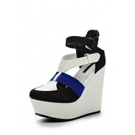 Туфли SISSY SPORTS WEDGE - BLACK/WHITE/COBALT LOST INK модель LO019AWGIT39 купить cо скидкой