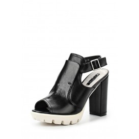 Босоножки RAINE HIGH VAMP CLEAT SOLE BLOCK HEEL SANDAL - BLACK LOST INK