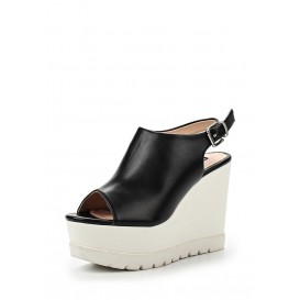 Босоножки ROBIN HIGH VAMP CLEAT SOLE SLIGBACK WEDGE - BLACK/WHITE LOST INK