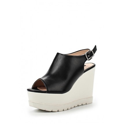 Босоножки ROBIN HIGH VAMP CLEAT SOLE SLIGBACK WEDGE - BLACK/WHITE LOST INK модель LO019AWGIT45 купить cо скидкой