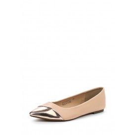 Балетки BELISE ASYMETRIC TOE CAP BALLERINA NUDE & METALLIC LOST INK модель LO019AWGMI19 распродажа