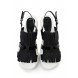 Сандалии NOVAL MONO FRINGE SANDAL BLACK & WHITE LOST INK модель LO019AWGMI64 фото товара