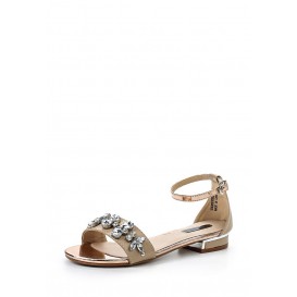 Сандалии NICHE JEWEL DETAIL FLAT SANDAL LOST INK артикул LO019AWGMI68 купить cо скидкой