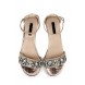 Сандалии NICHE JEWEL DETAIL FLAT SANDAL LOST INK артикул LO019AWGMI68 купить cо скидкой