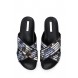 Шлепанцы NYAH FLATFORM PRINT SLIDE LOST INK артикул LO019AWGMI69