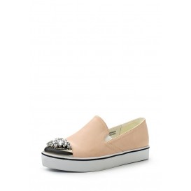 Слипоны MIKLIE JEWEL TOE PLIMSOLL - NUDE LOST INK