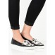 Эспадрильи MAE LEATHER LOAFER PLIMSOLL - BLACK/COW PRINT LOST INK модель LO019AWGMJ78 фото товара