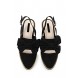 Сандалии BELL BOW TRIM SLINGBACK POINT SHOE - BLACK LOST INK модель LO019AWGMK22 фото товара