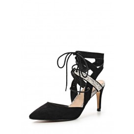 Босоножки CHIYO LACE ANKLE MID HEEL SHOE BLACK LOST INK