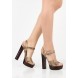 Босоножки ROXA HIGH BLOCK HEEL PLATFORM SANDAL - SNAKE LOST INK модель LO019AWGOJ10