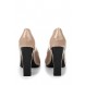 Туфли CONTRAST HEELED COURT NUDE & BLACK LOST INK артикул LO019AWGOU90 купить cо скидкой