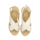 Сандалии NOAT FLATFORM SANDAL WHITE LOST INK артикул LO019AWGTU40 распродажа