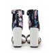 Босоножки RHYME FLARED BLOCK HEEL FLORAL SANDAL - PRINT LOST INK модель LO019AWGUA57 купить cо скидкой