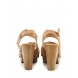 Босоножки ROMA WOODEN HEEL SANDAL- SAND LOST INK модель LO019AWGUA74