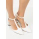 Туфли DAME SILVER HEEL MID BLOCK SHOE LOST INK модель LO019AWJQU29 cо скидкой