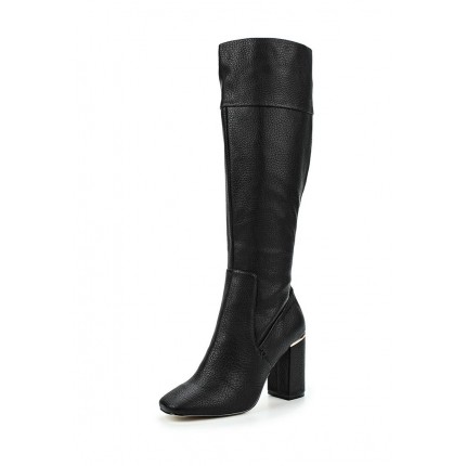 Сапоги GILLY FLARE HEEL ZIP BACK KNEE-HIGH BOOT LOST INK артикул LO019AWJZY36 распродажа