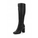 Сапоги GILLY FLARE HEEL ZIP BACK KNEE-HIGH BOOT LOST INK артикул LO019AWJZY36 распродажа