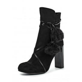 Ботильоны ALICE FAUX FUR POM POM ANKLE BOOT LOST INK