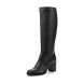 Сапоги LYN LEATHER MID HEEL KNEE BOOT LOST INK артикул LO019AWKQJ35