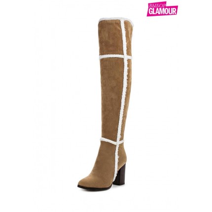 Ботфорты GAZELLE SHEARLING OVER THE KNEE BOOT LOST INK модель LO019AWKYP31 cо скидкой