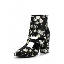 Ботильоны DENNY FLORAL BLOCK HEEL ANKLE BOOT LOST INK