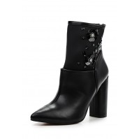 Ботильоны AMELIA SEQUIN BLOCK HEEL ANKLE BOOT LOST INK